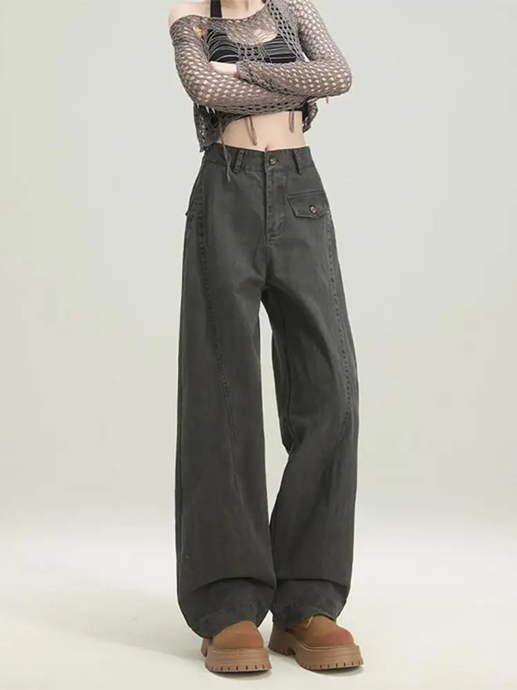 American Style Loose Casual Pants High Waist Wide Leg Women's Jeans Casual Trousers Spring 2026 Knife Workwear
American Style Loose Casual Pants High Waist Wide Leg Women's Jeans Casual Trousers Spring 2026 Knife Workwear