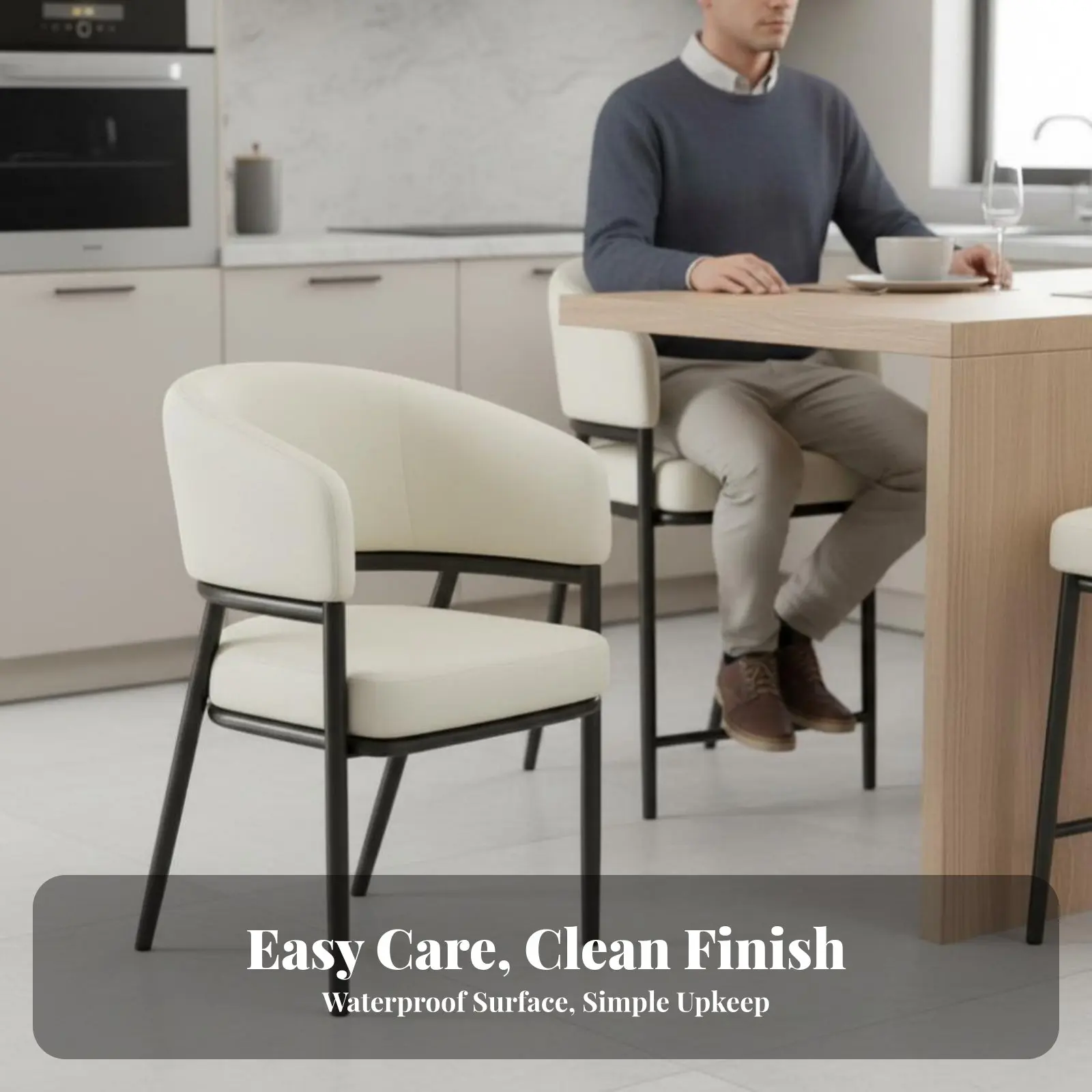 Upholstered Dining Armchair with Armrests Dining Armchair Elegant Design Thickly Padded for Diners, Living Room, Bedroom, Office
Upholstered Dining Armchair with Armrests Dining Armchair Elegant Design Thickly Padded for Diners, Living Room, Bedroom, Office