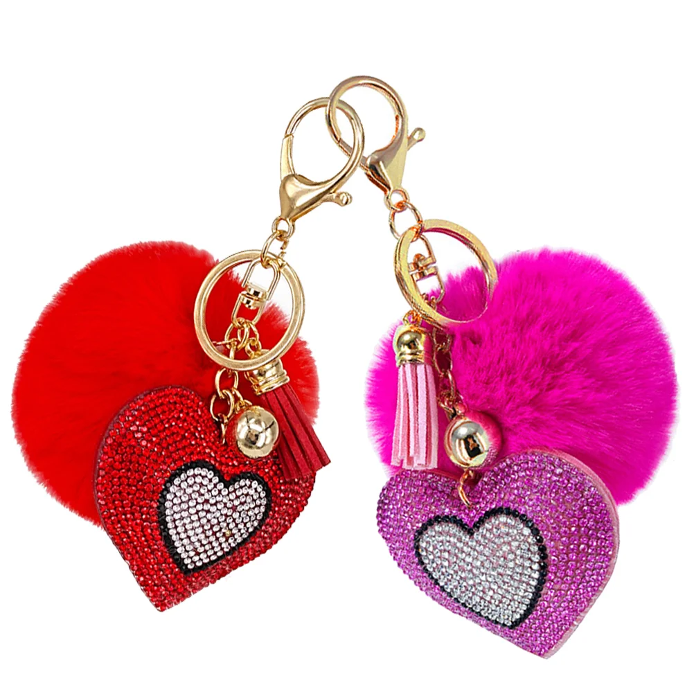 2 Pcs Love Keychain Wall Hangings Car Pendants Stylish Suitcase Decorative Chains Accessories Keychains
2 Pcs Love Keychain Wall Hangings Car Pendants Stylish Suitcase Decorative Chains Accessories Keychains