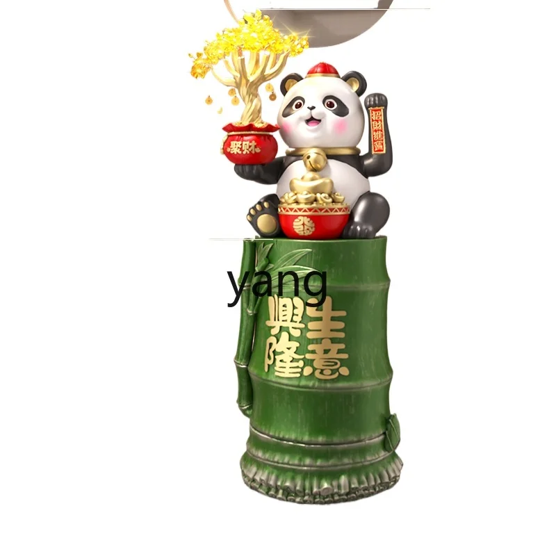LMM panda floor ornament automatically beckons the lucky cat ornament at the front desk of the store entrance
LMM panda floor ornament automatically beckons the lucky cat ornament at the front desk of the store entrance