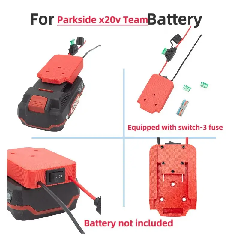 Для Lidl Parkside x20v TEAM источник питания с литиевой батареей, адаптер Power Wheel DIY, преобразователь 14wag с переключателем-3 терминала предохранителя
Для Lidl Parkside x20v TEAM источник питания с литиевой батареей, адаптер Power Wheel DIY, преобразователь 14wag с переключателем-3 терминала предохранителя