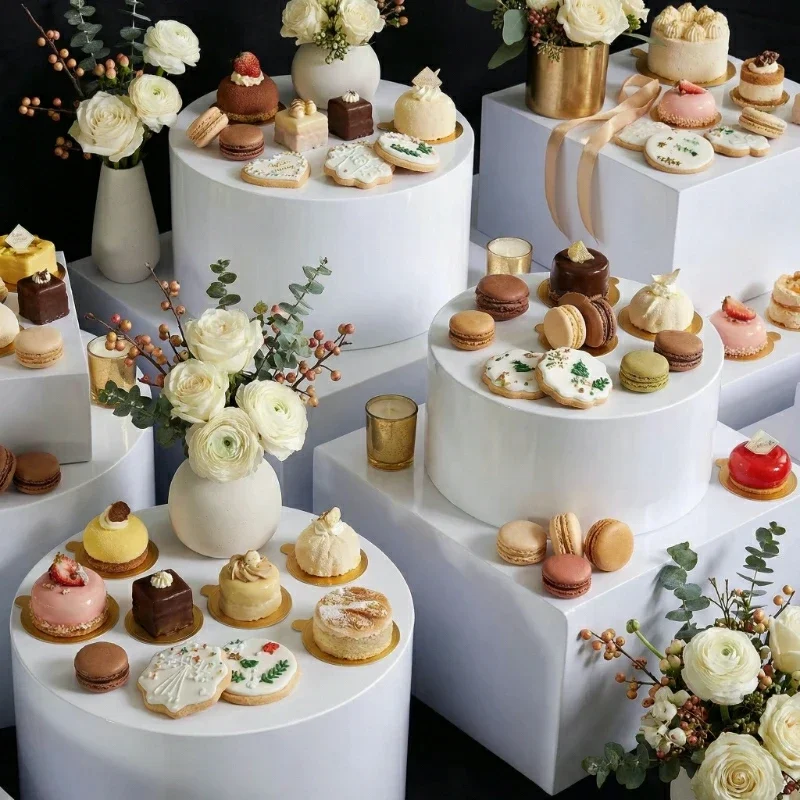 7PCS Romantic Wedding Decoration Dessert Fruit Drink Holder Buffet Display White Cake Stand Plinths for Holiday Party Tray Stand
7PCS Romantic Wedding Decoration Dessert Fruit Drink Holder Buffet Display White Cake Stand Plinths for Holiday Party Tray Stand