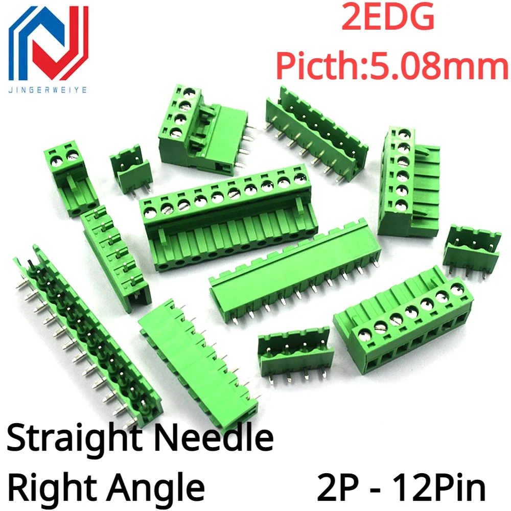 5 Pairs/lot Pitch 5.08mm Terminal Block Connector 2EDG 5.08mm 2-12 Pin Pcb Screw Connector Terminal Block 2EDG Socket PCB Screw
5 Pairs/lot Pitch 5.08mm Terminal Block Connector 2EDG 5.08mm 2-12 Pin Pcb Screw Connector Terminal Block 2EDG Socket PCB Screw