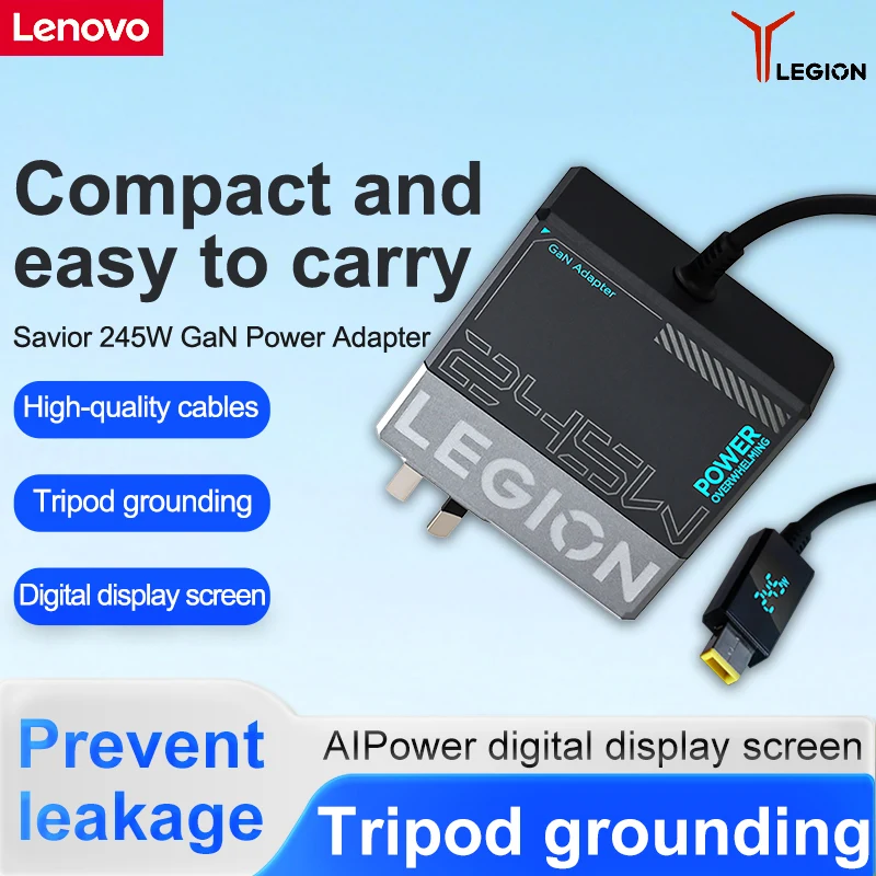 Lenovo Savior Lenovo Legion 245W Gan Power Adapter Universal Computer Charger Type-C to C Cable for Legion Phones, Tablets, Laptops, Portable Laptop Adapter
Lenovo Savior Lenovo Legion 245W Gan Power Adapter Universal Computer Charger Type-C to C Cable for Legion Phones, Tablets, Laptops, Portable Laptop Adapter