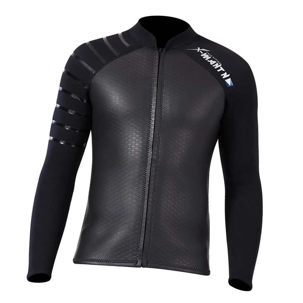 3mm Neoprene Diving Wetsuit Men’s Long Sleeve Compression Jacket for Swim Surf Sail Paddle Board and Canoe
3mm Neoprene Diving Wetsuit Men’s Long Sleeve Compression Jacket for Swim Surf Sail Paddle Board and Canoe