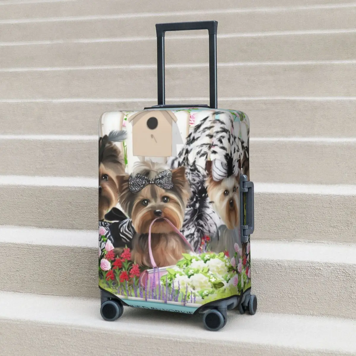 Yorkshire Terrier Suitcase Cover Owned by Yorkies Business Protection Holiday Strectch Luggage Supplies
Yorkshire Terrier Suitcase Cover Owned by Yorkies Business Protection Holiday Strectch Luggage Supplies