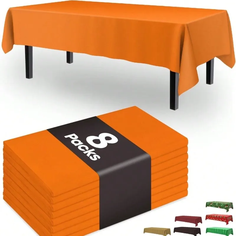 8Pcs disposable tablecloths 137×274cm. Colors: black, white, pink, blue, red. Great for birthday & home party decor.
8Pcs disposable tablecloths 137×274cm. Colors: black, white, pink, blue, red. Great for birthday & home party decor.