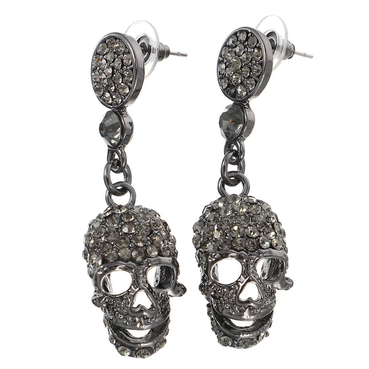 Skull Earrings Rhinestone Dangle Studs Alloy Women Jewelry Stylish Ear Pendant Exaggerated Earrings Delicate Fashion Accessories
Skull Earrings Rhinestone Dangle Studs Alloy Women Jewelry Stylish Ear Pendant Exaggerated Earrings Delicate Fashion Accessories