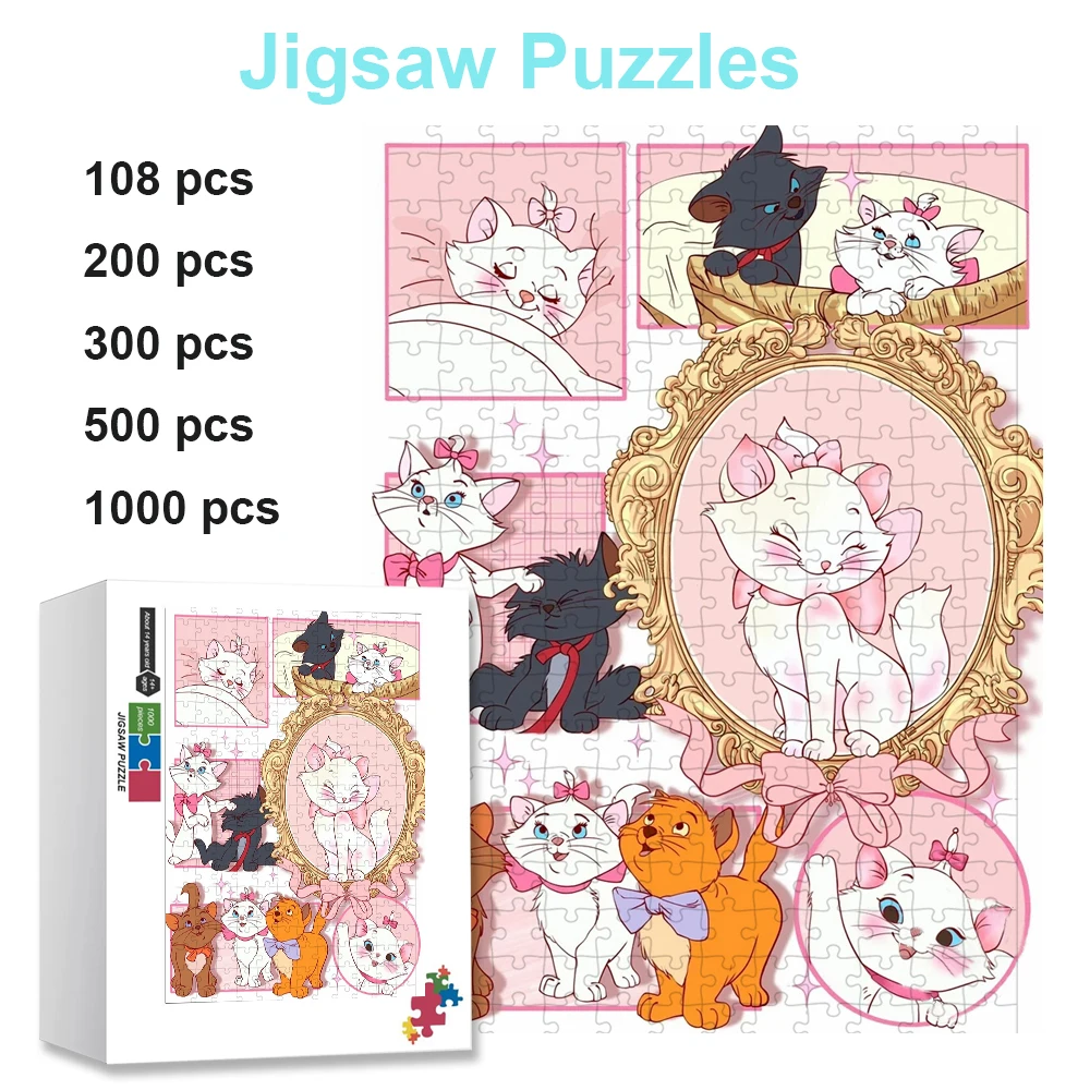 Kawaii Disney The Aristocats Puzzle Marie Cat Wodden/paper Jigsaw Puzzles Parent-Child Interactive Intelligence Game Toys
Kawaii Disney The Aristocats Puzzle Marie Cat Wodden/paper Jigsaw Puzzles Parent-Child Interactive Intelligence Game Toys