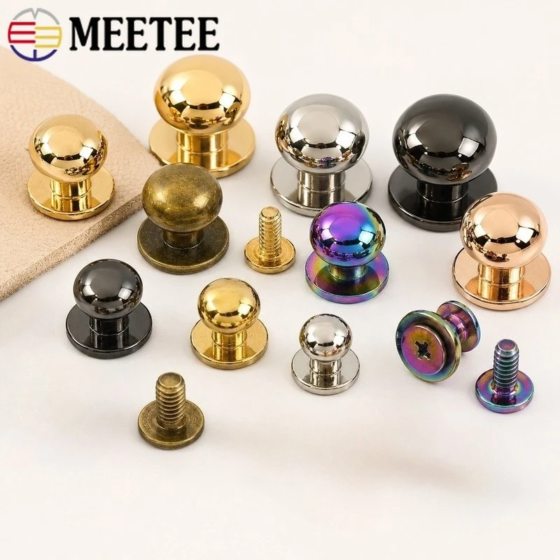 50Pcs 4-12mm Zinc Alloy Rivets Round Head Screw Studs Metal Button Nails for Bag Shoes Clothes Leather Craft Decoration Repair
50Pcs 4-12mm Zinc Alloy Rivets Round Head Screw Studs Metal Button Nails for Bag Shoes Clothes Leather Craft Decoration Repair