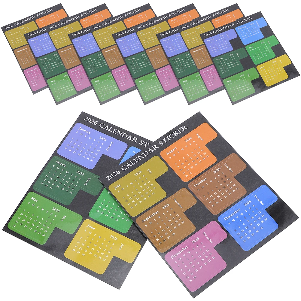 8 set 8 Sets 2026 Monthly Index Tabs Adhesive Calendar Colorful Journal Labels Organization Notebook Decals Date Sticker Sheets
8 set 8 Sets 2026 Monthly Index Tabs Adhesive Calendar Colorful Journal Labels Organization Notebook Decals Date Sticker Sheets