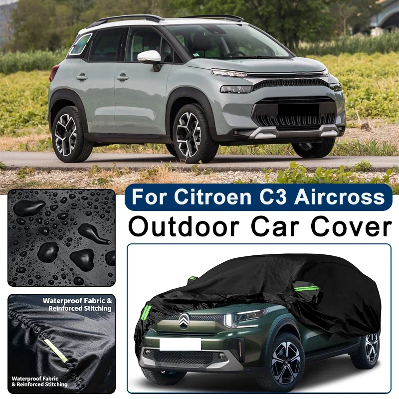 Outdoor Car Cover Waterproof Dustproof UV Sun Protection, Full Car Protector Exterior Parts For Citroen C3 Aircross 2017-2026
Outdoor Car Cover Waterproof Dustproof UV Sun Protection, Full Car Protector Exterior Parts For Citroen C3 Aircross 2017-2026
