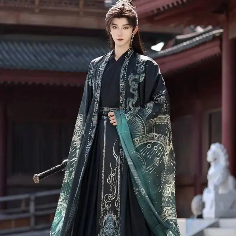Chinese Weijin Clothing Dancewear Original Ancient Song Dynasty Hanfu Dress Set Men Women Traditional Cross Collar Costume
Chinese Weijin Clothing Dancewear Original Ancient Song Dynasty Hanfu Dress Set Men Women Traditional Cross Collar Costume