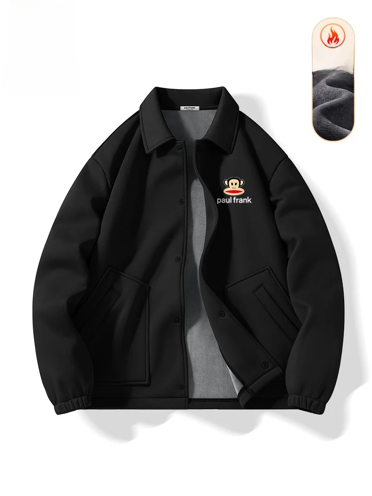 Men's Fce Lined Thiened Collar Jaet Autumn Winter Warm Faion Brand Monkey Mouth Jaet Casual Sle
Men's Fce Lined Thiened Collar Jaet Autumn Winter Warm Faion Brand Monkey Mouth Jaet Casual Sle