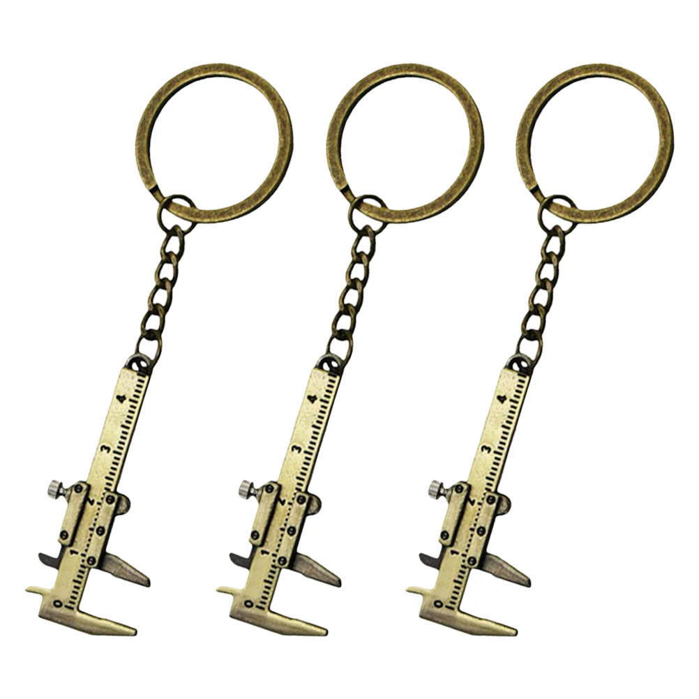 3 Pcs Alloy Key Chain Vernier Caliper Cute Keychains for Backpacks Zinc Ruler Charm
3 Pcs Alloy Key Chain Vernier Caliper Cute Keychains for Backpacks Zinc Ruler Charm