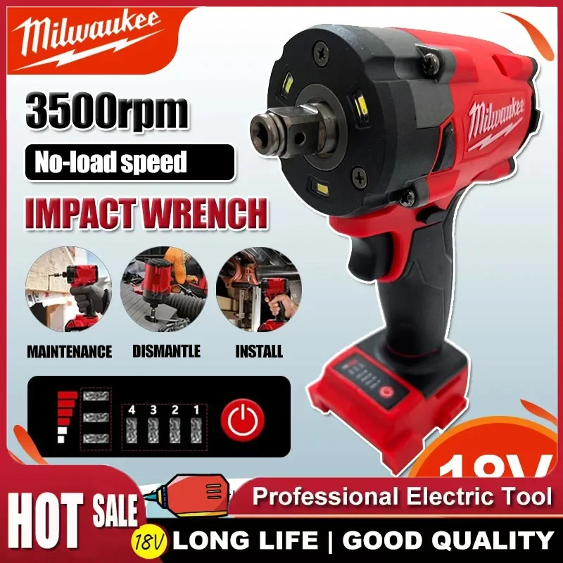 Milwaukee 1/2 Electric Wrench Brushless Cordless Car Truck Repair Screwdriver Impact Drill Rechargable For Battery Tools
Milwaukee 1/2 Electric Wrench Brushless Cordless Car Truck Repair Screwdriver Impact Drill Rechargable For Battery Tools