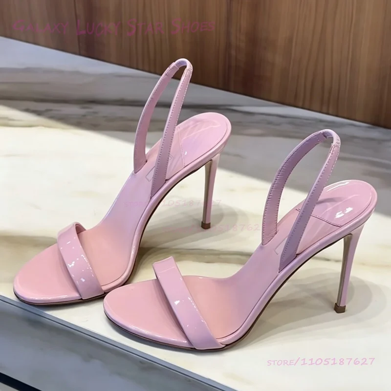 Light Pink Cute Minimalist Style Sandals Women Ankle Strap Red Patent Leather Round Open Heels Khaki Sexy Slingback Shoes Summer
Light Pink Cute Minimalist Style Sandals Women Ankle Strap Red Patent Leather Round Open Heels Khaki Sexy Slingback Shoes Summer