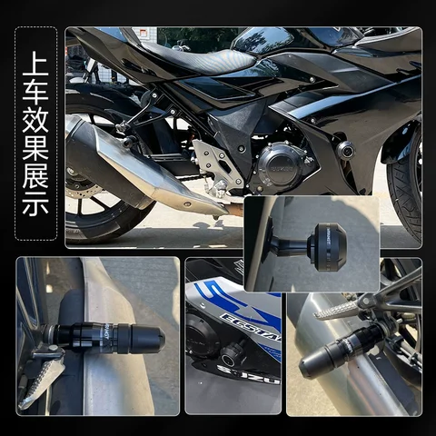 For HONDA CB190R CB190SS CB190X CBF190TR CBF190R CBF190L Motorcycle Frame Sliders Crash Pad Falling Protection Exhaust Slider