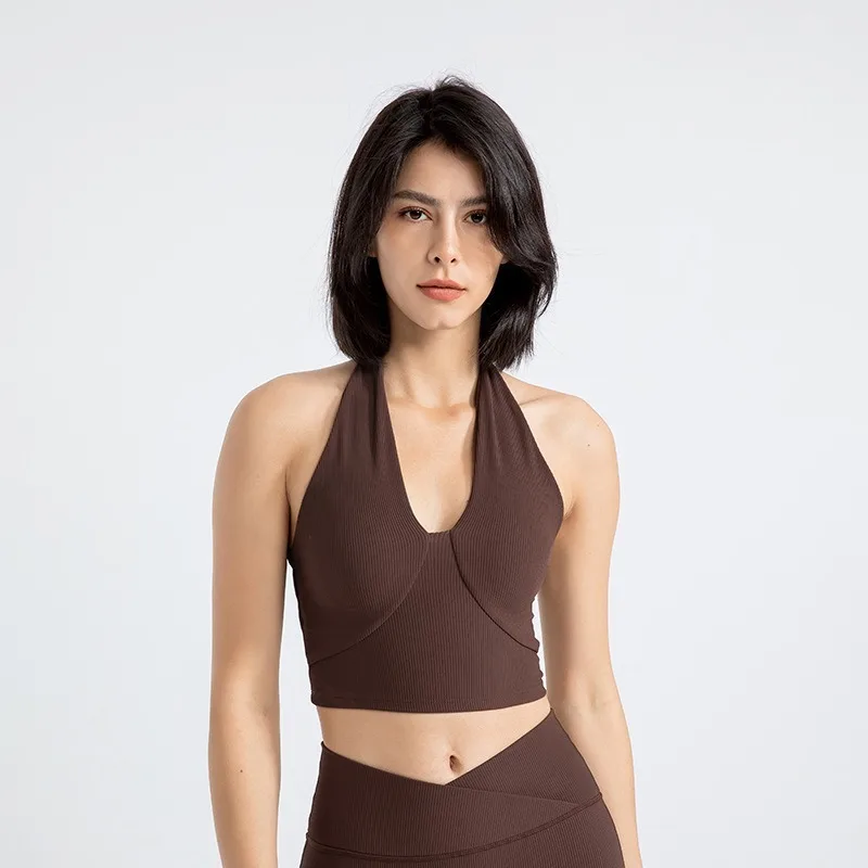 New Sports Bra for Women Shock Resistant Running Fitness Neck Hanging Beautiful Back Tight Fitting Yoga Clothes Vest Top
New Sports Bra for Women Shock Resistant Running Fitness Neck Hanging Beautiful Back Tight Fitting Yoga Clothes Vest Top