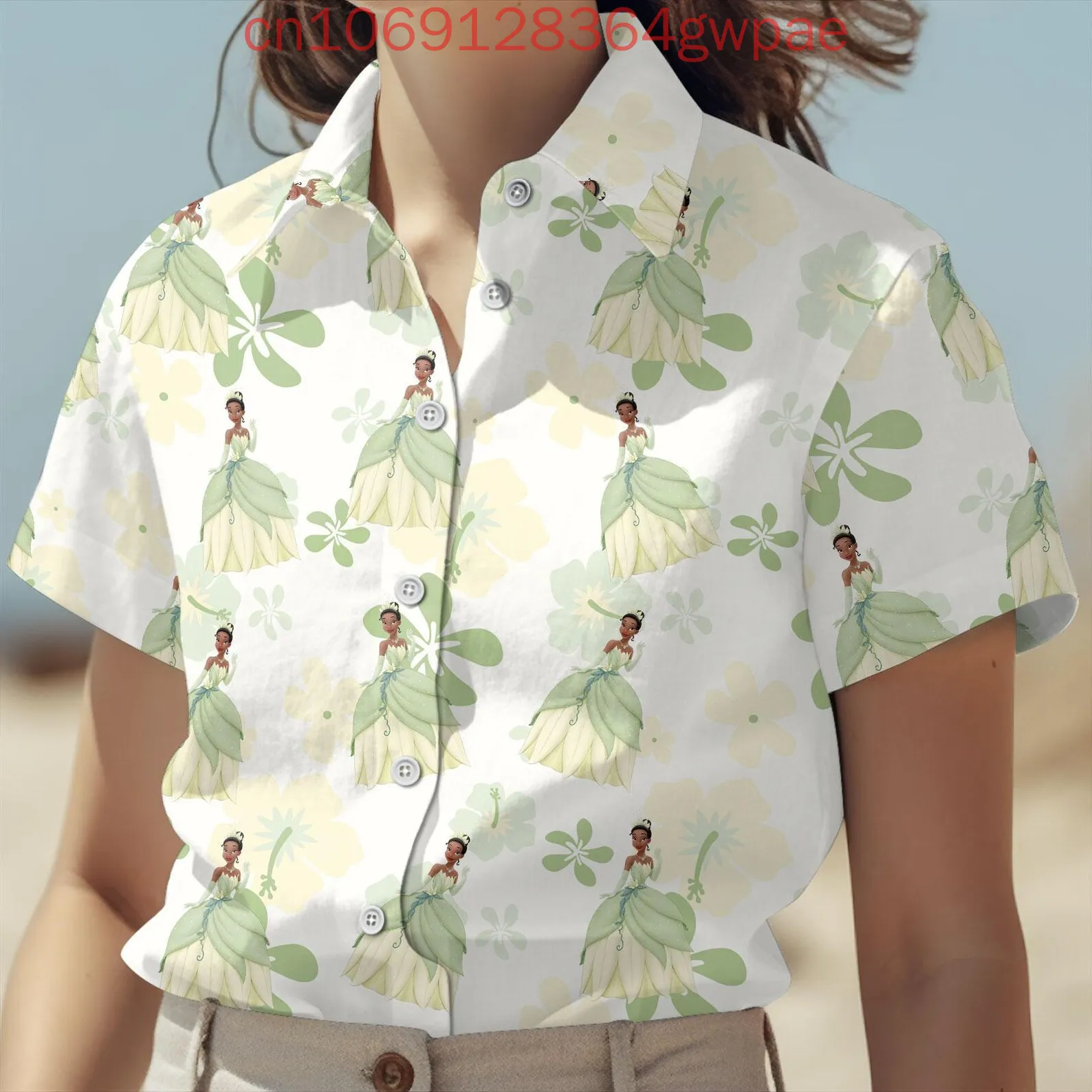 Disney Tiana Princess and the Frog Women's Blouses Shirt Casual Short Sleeve Hawaiian Shirts Summer Elegant Shirts
Disney Tiana Princess and the Frog Women's Blouses Shirt Casual Short Sleeve Hawaiian Shirts Summer Elegant Shirts