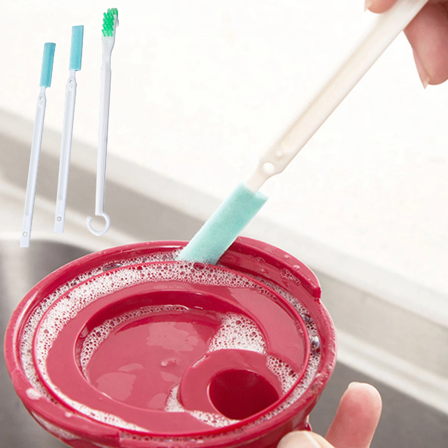 3pcs/set Cleaning Narrow Brush Long Handle Portable Gap Clothes Baby Milk Bottle Gap Cleaning Brushes Household Kitchen Tools
3pcs/set Cleaning Narrow Brush Long Handle Portable Gap Clothes Baby Milk Bottle Gap Cleaning Brushes Household Kitchen Tools