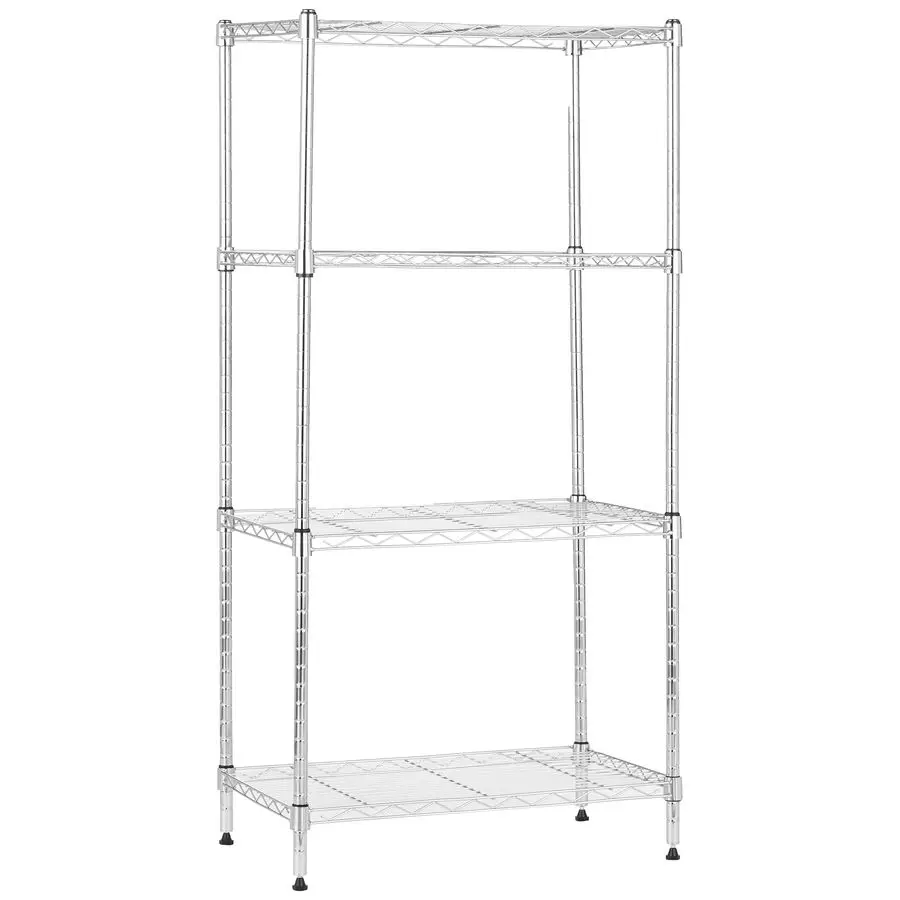 Стеллаж Amazon Basics с 4 регулируемыми полками, грузоподъемность 90 кг на полку, стальной проволочный органайзер, глубина 34 см
Стеллаж Amazon Basics с 4 регулируемыми полками, грузоподъемность 90 кг на полку, стальной проволочный органайзер, глубина 34 см