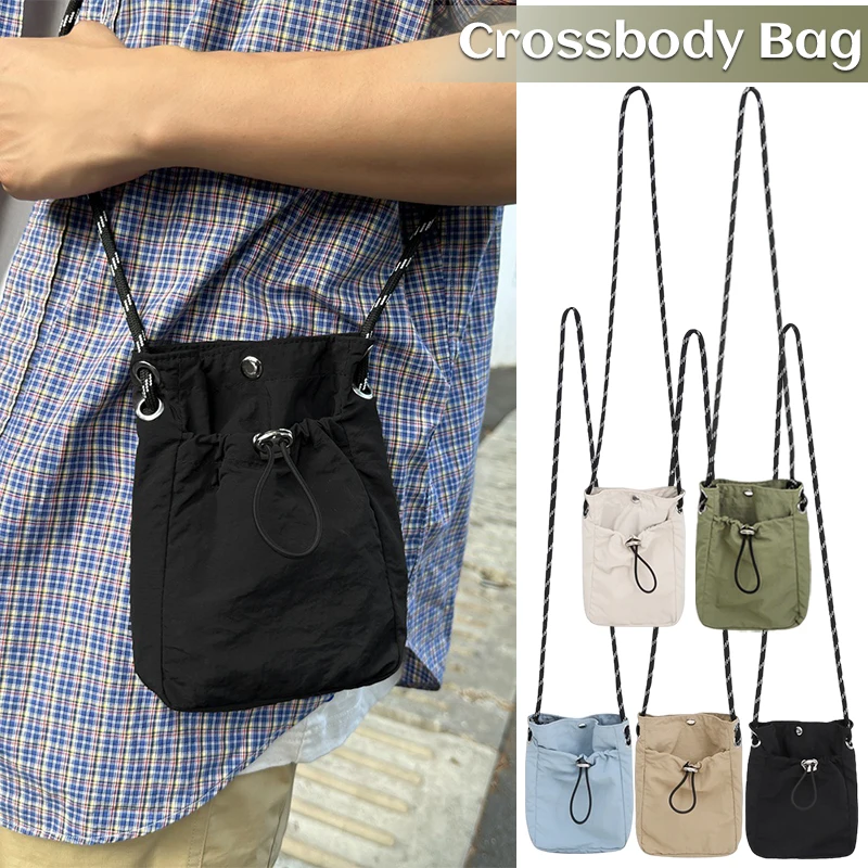 2024 Korean Mini Nylon Drawstring Mobile Phone Bag Casual Shoulder Crossbody Bucket Bag Fashion Purse Handbag Small Pouch Bag
2024 Korean Mini Nylon Drawstring Mobile Phone Bag Casual Shoulder Crossbody Bucket Bag Fashion Purse Handbag Small Pouch Bag