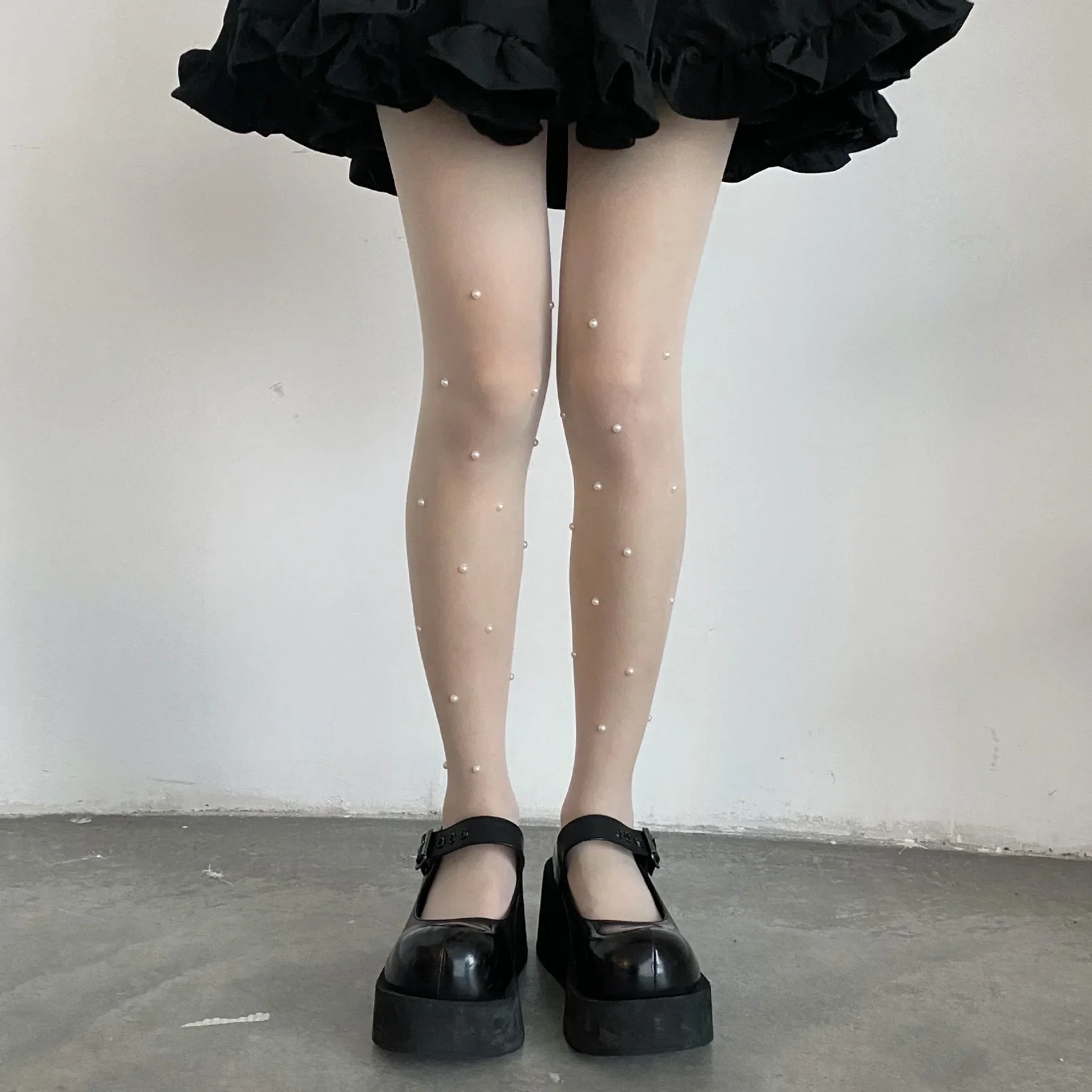 Pearl Women Tights Pantyhose JK Sweet Girl Thigh High Stockings Pantyhose Rhinestone Pearl Lolita Kawaii Cute Black White Tights
Pearl Women Tights Pantyhose JK Sweet Girl Thigh High Stockings Pantyhose Rhinestone Pearl Lolita Kawaii Cute Black White Tights
