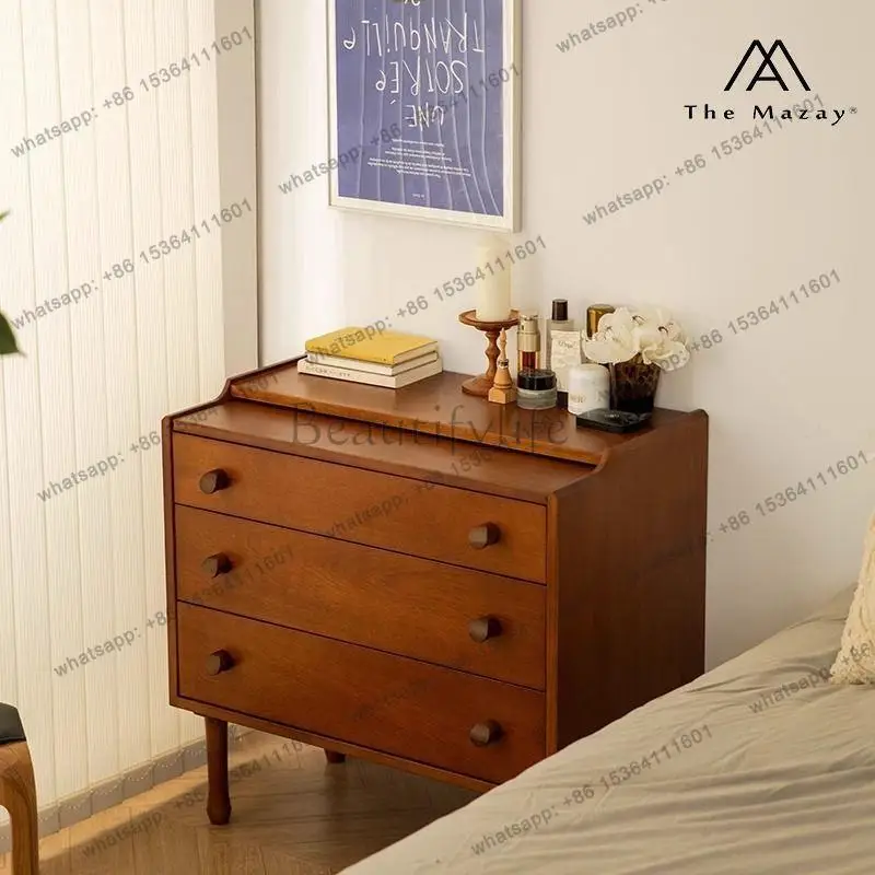Medieval solid wood, bedroom small apartment storage side cabinet
Medieval solid wood, bedroom small apartment storage side cabinet