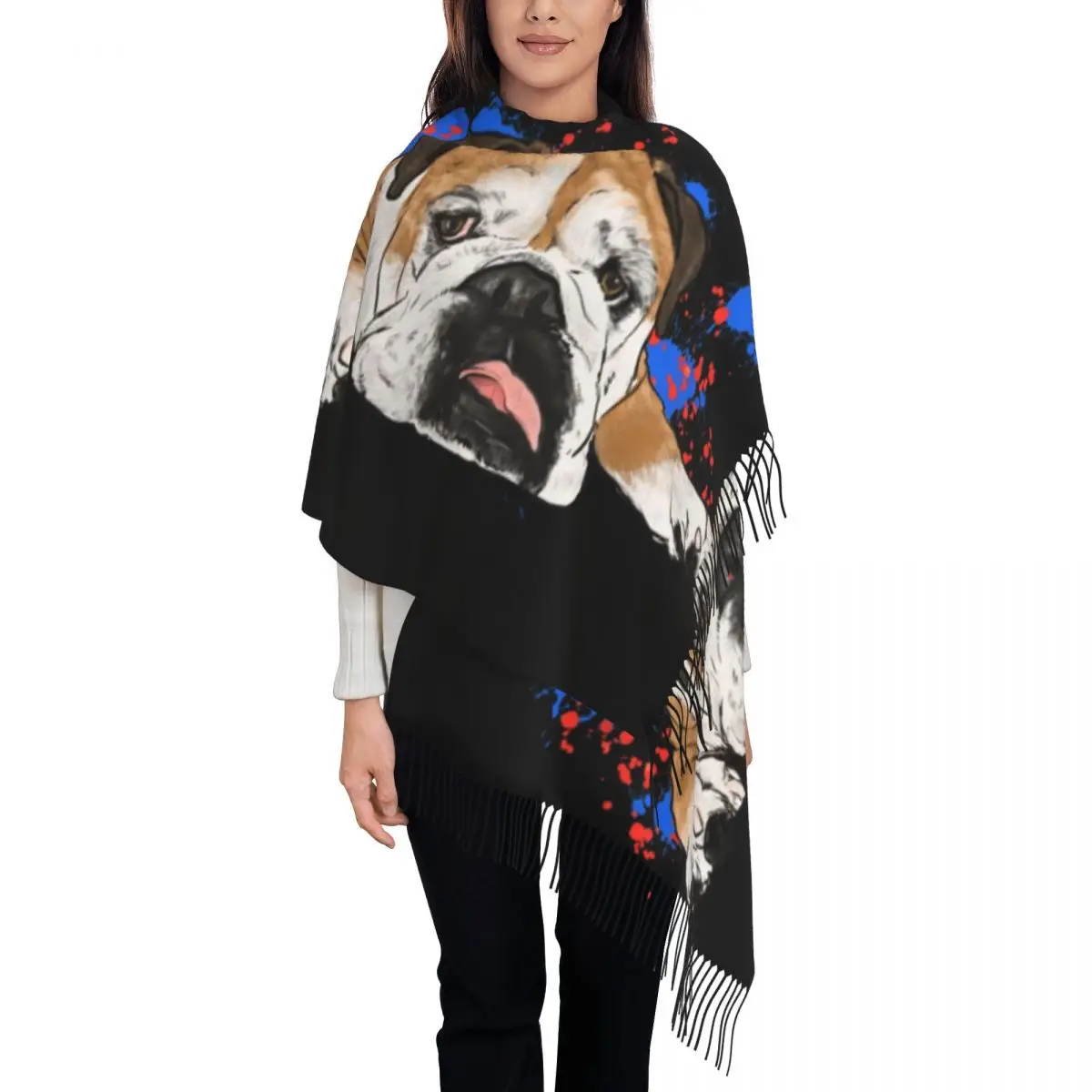 Custom Printed English Bulldog Scarf Men Women Winter Warm Scarves British Pet Dog Lover Shawls Wraps
Custom Printed English Bulldog Scarf Men Women Winter Warm Scarves British Pet Dog Lover Shawls Wraps