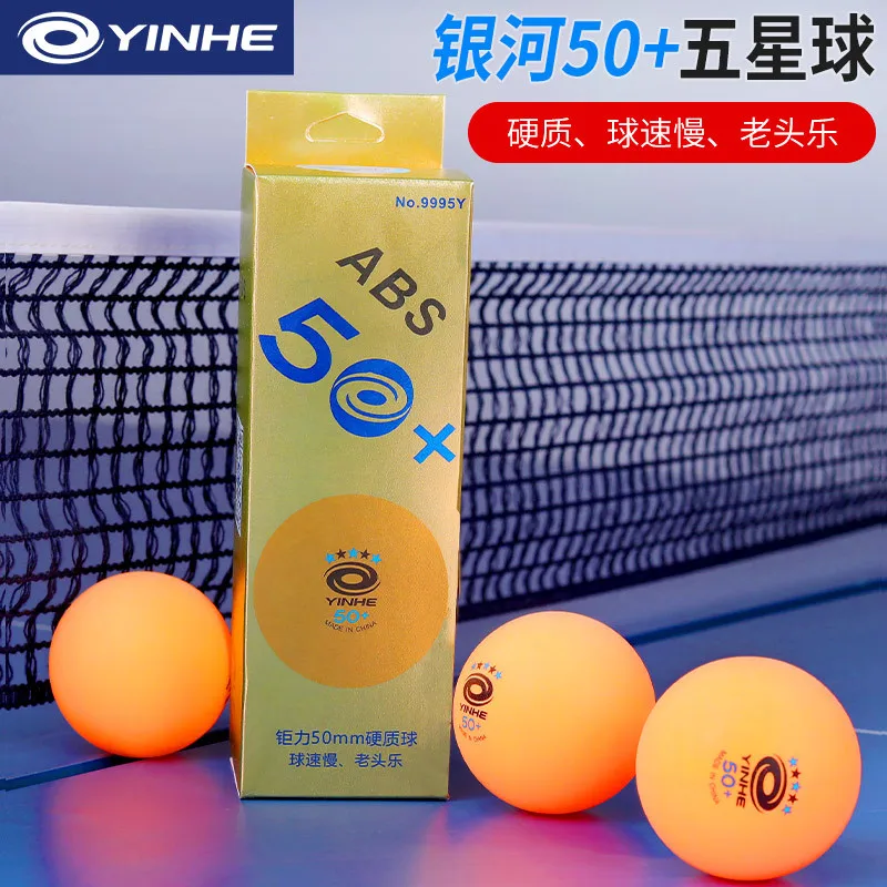 New 3 PCS/Box Table Tennis Balls YINHE 5Stars 50+mm Plastic ABS+ Material Seamed Ping Pong Balls for Athlete Training Balls
New 3 PCS/Box Table Tennis Balls YINHE 5Stars 50+mm Plastic ABS+ Material Seamed Ping Pong Balls for Athlete Training Balls