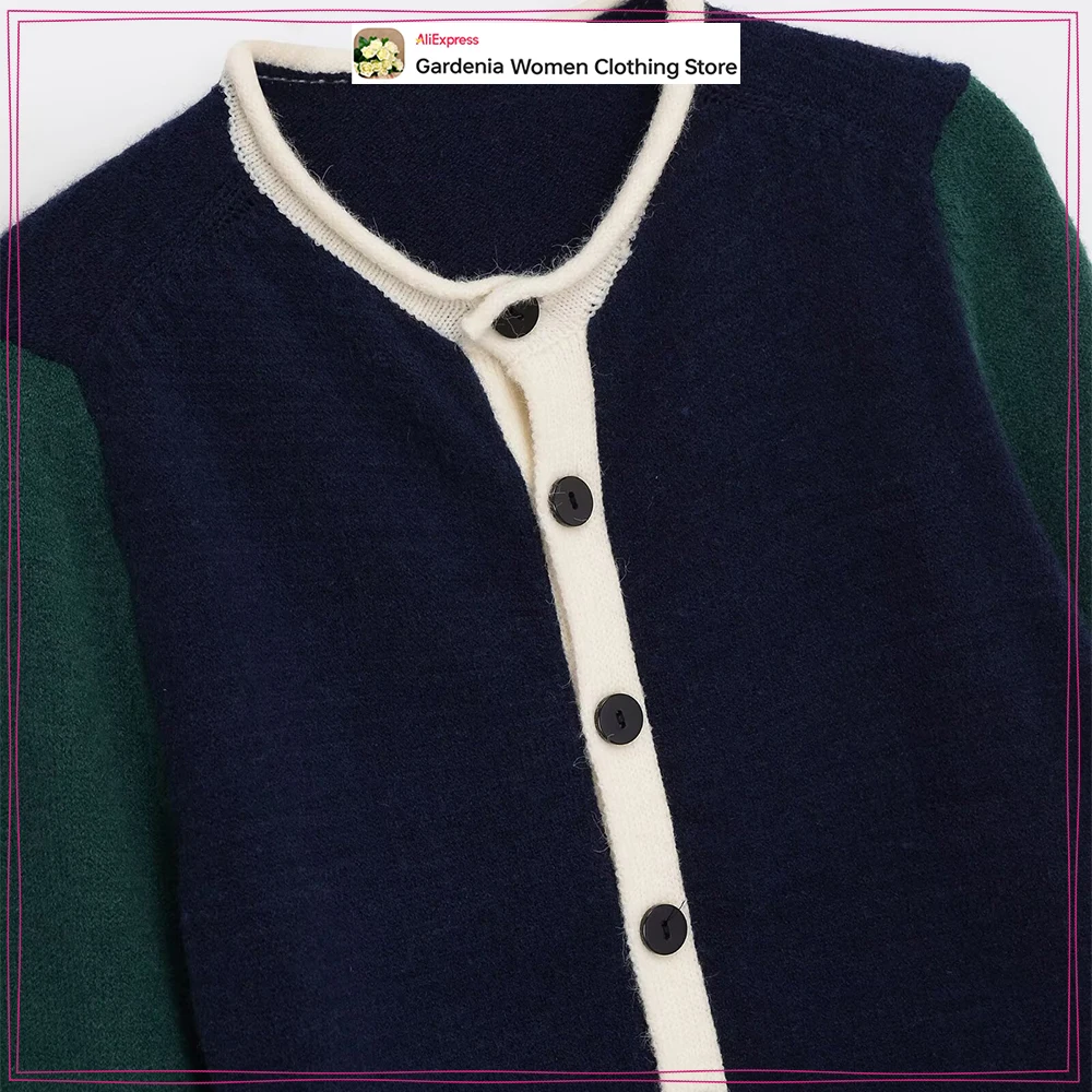 Autumn Casual Comfy Color Block Knit Cardigan for Women New in Elegant Chic O-Neck and Long Sleeves Cardigan with Blended Colors
Autumn Casual Comfy Color Block Knit Cardigan for Women New in Elegant Chic O-Neck and Long Sleeves Cardigan with Blended Colors