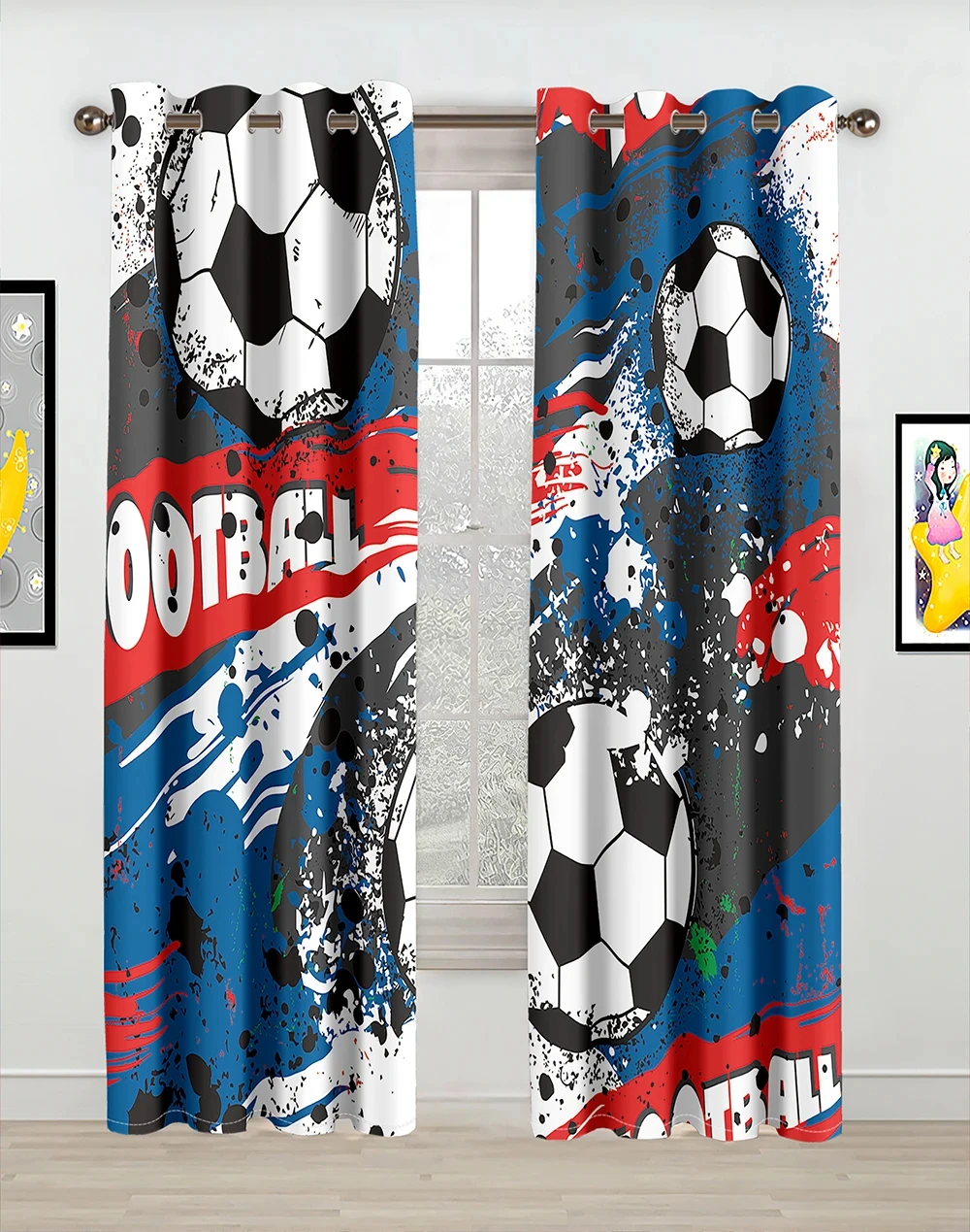 3D Football Soccer Game Window Curtains for Living Room Bedroom Kitchen Kids Room Windows Drapes cortinas Grommet Top 2panels
3D Football Soccer Game Window Curtains for Living Room Bedroom Kitchen Kids Room Windows Drapes cortinas Grommet Top 2panels