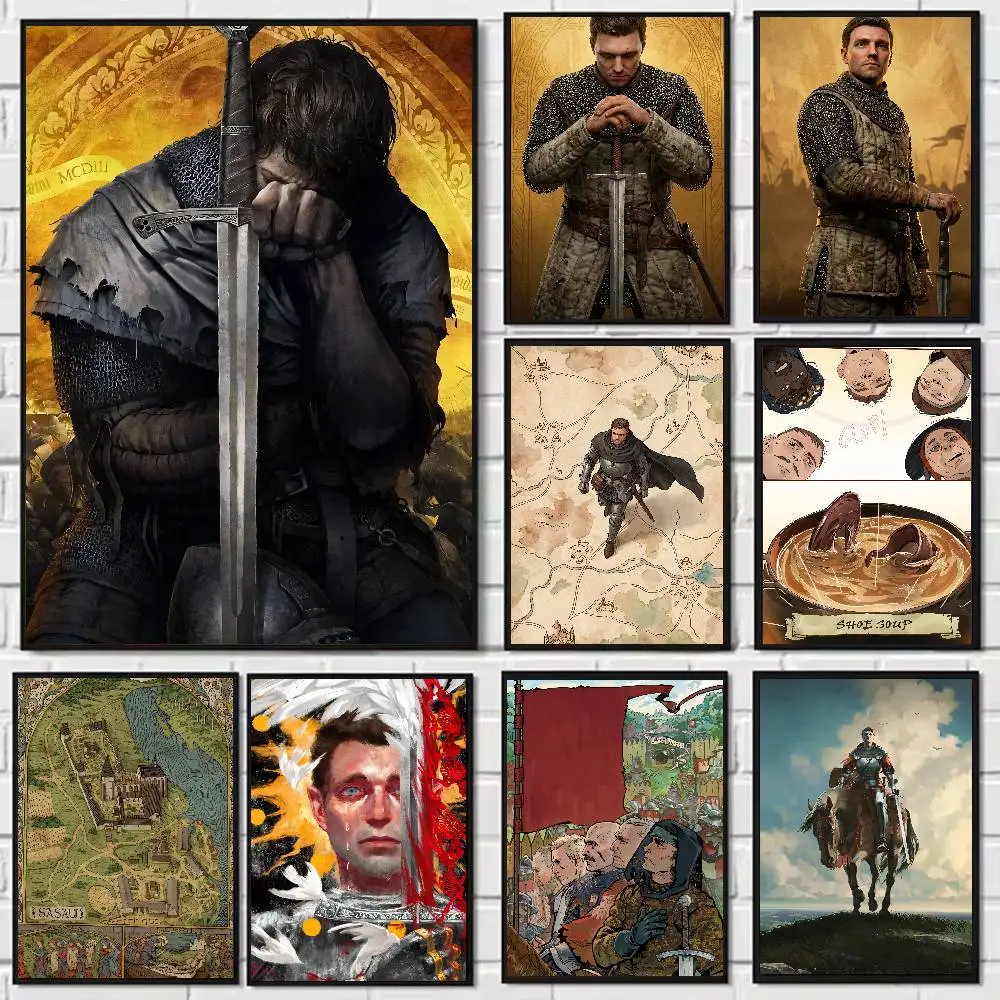 Модный крутой постер в стиле средневековых ролевых игр Kingdom Come, самоклеящаяся художественная бумажная наклейка, декор для стен кофейни, бара, комнаты
Модный крутой постер в стиле средневековых ролевых игр Kingdom Come, самоклеящаяся художественная бумажная наклейка, декор для стен кофейни, бара, комнаты