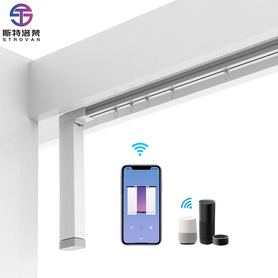 STLF Tuya Wifi Automatic Electric Curtain Motor Smart Home Remote Control Google Home Alex Motorized Smart Curtain
STLF Tuya Wifi Automatic Electric Curtain Motor Smart Home Remote Control Google Home Alex Motorized Smart Curtain