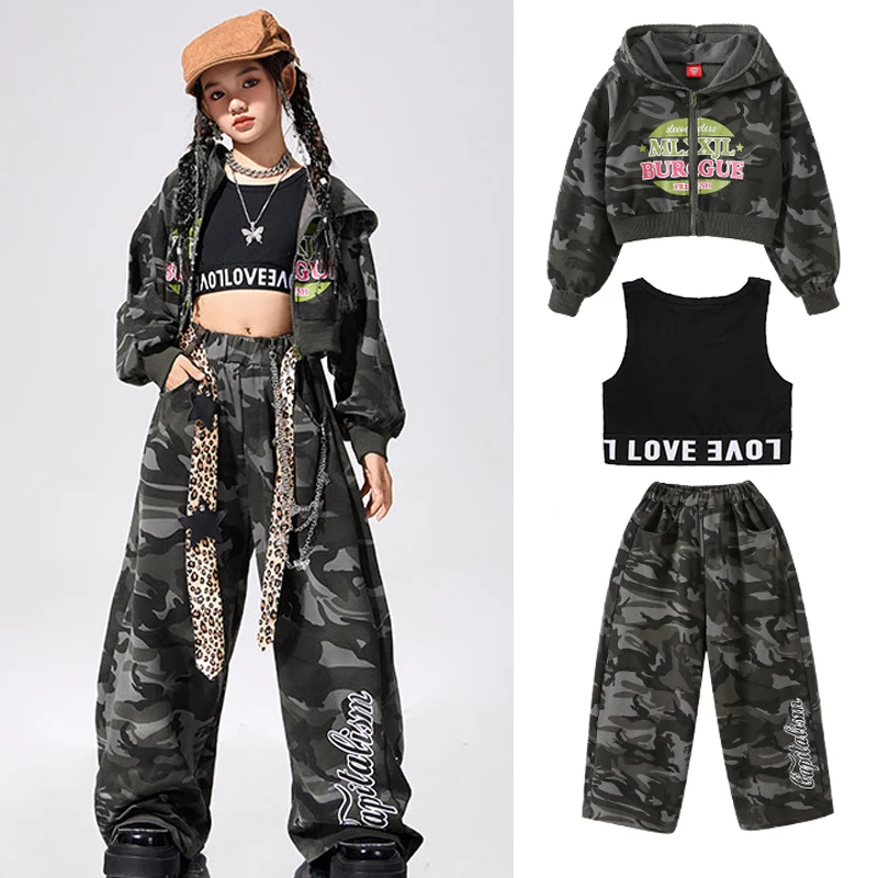 Детская крутая одежда в стиле хип-хоп, детская одежда для бальных танцев, наряд для джазовых танцев для девочек, камуфляжная одежда для уличных танцев XS10622
Детская крутая одежда в стиле хип-хоп, детская одежда для бальных танцев, наряд для джазовых танцев для девочек, камуфляжная одежда для уличных танцев XS10622