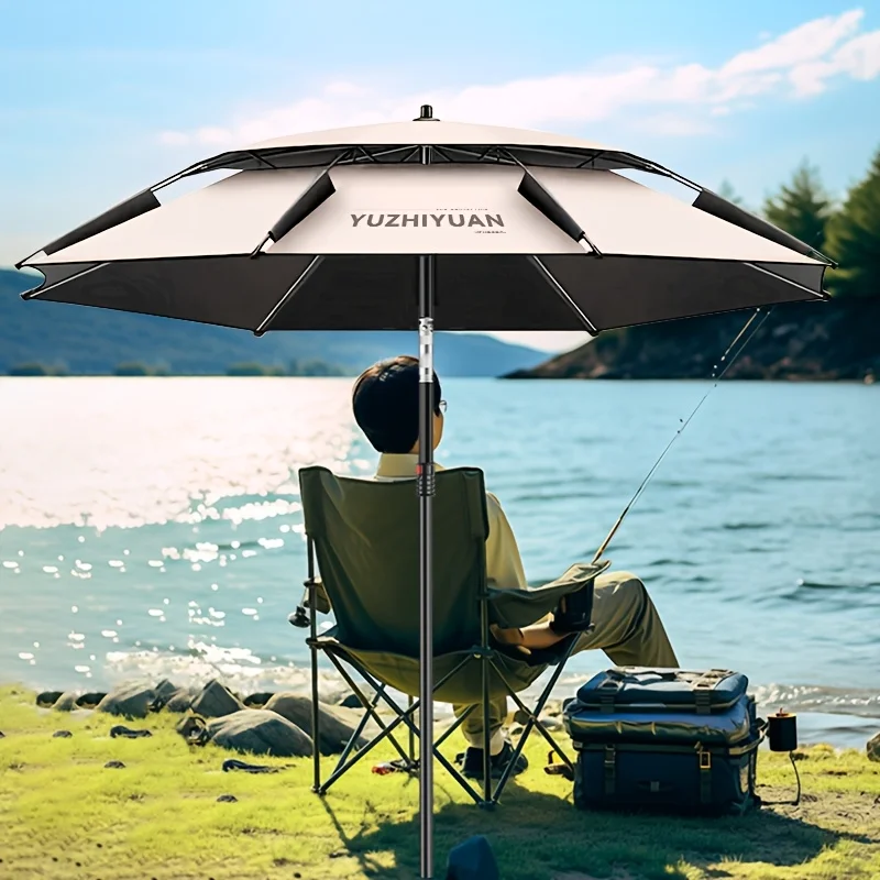 Fishing Sunshade Umbrella, Reinforced, Gear-Adjustable, Bendable Pole, A Labor-Saving Device, Double-Layer Breathable Fabric
Fishing Sunshade Umbrella, Reinforced, Gear-Adjustable, Bendable Pole, A Labor-Saving Device, Double-Layer Breathable Fabric