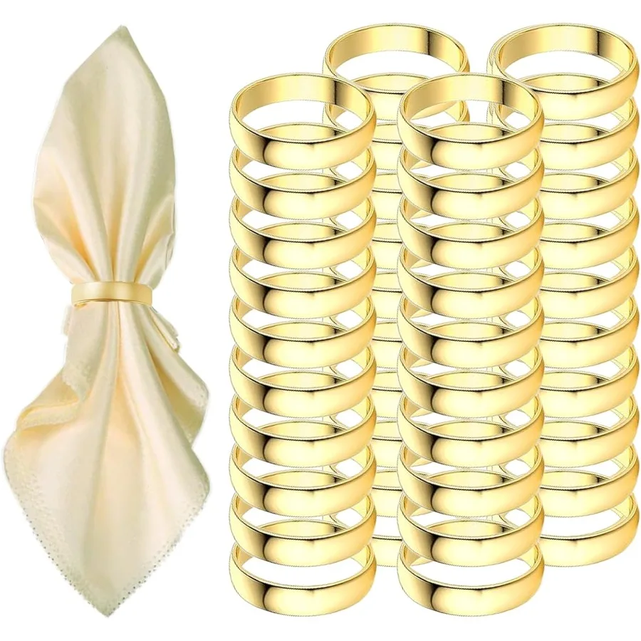 40 Pcs Gold Napkin RingsStainless Steel Napkin RingsMetal Napkin Ring for Table Settings Wedding Christmas Party Dinner Table G
40 Pcs Gold Napkin RingsStainless Steel Napkin RingsMetal Napkin Ring for Table Settings Wedding Christmas Party Dinner Table G