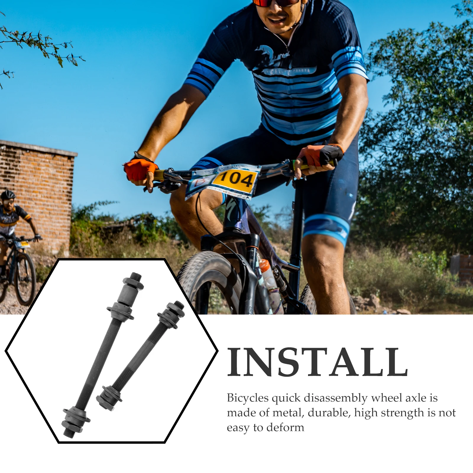 1Set Lightweight Durable Bike Axle Quick Disassembly Wheel Axle Set for Most Bicycles Repair Supplies Bike Axles
1Set Lightweight Durable Bike Axle Quick Disassembly Wheel Axle Set for Most Bicycles Repair Supplies Bike Axles