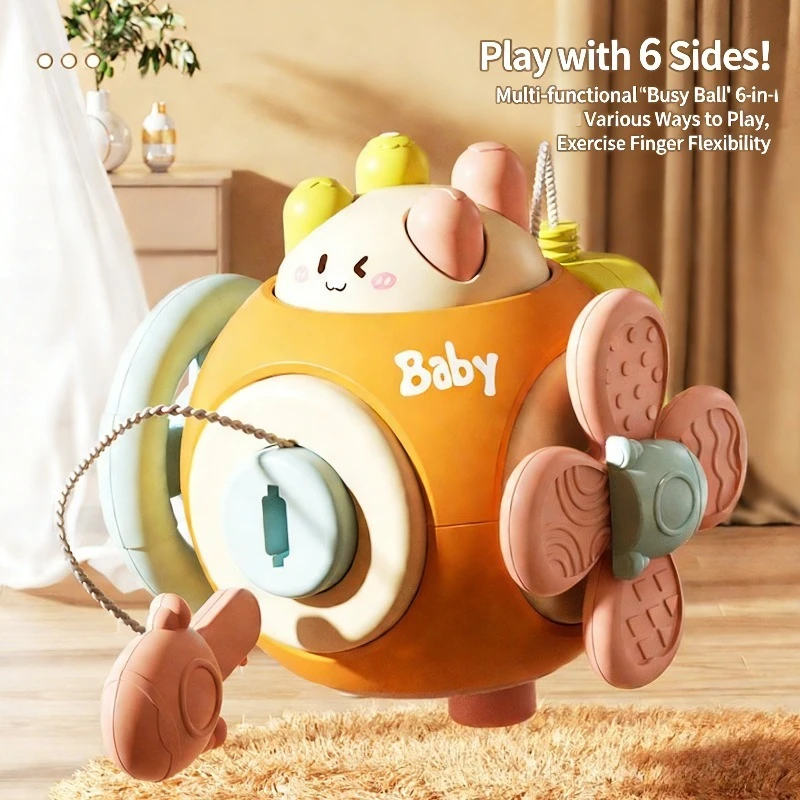 Baby Multifunctional Hexahedral Toy Exercise Hand Toy Ball Puzzle Hand Grip Ball Food Grade Multi Play Early Education Toy
Baby Multifunctional Hexahedral Toy Exercise Hand Toy Ball Puzzle Hand Grip Ball Food Grade Multi Play Early Education Toy