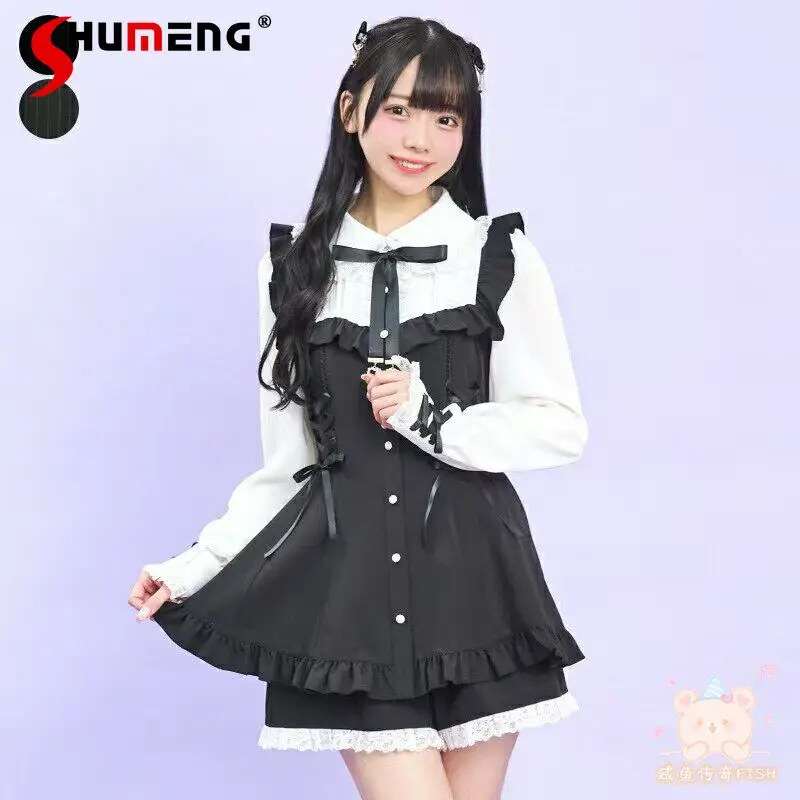 SC Japanese Mine Women's Dress Set Spring 2026 Mass-produced Sweet Girls Slimming Striped Long-sleeved Shorts 2-piece Set
SC Japanese Mine Women's Dress Set Spring 2026 Mass-produced Sweet Girls Slimming Striped Long-sleeved Shorts 2-piece Set