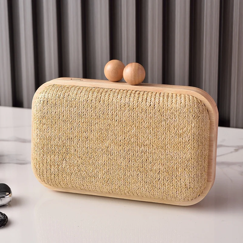 2025 Summer Hot Sale Solid Wood Frame Clutch Bag Daily Casual Woven Fabric Handbags Outdoor Formal Party Purses for Women Bolso
2025 Summer Hot Sale Solid Wood Frame Clutch Bag Daily Casual Woven Fabric Handbags Outdoor Formal Party Purses for Women Bolso