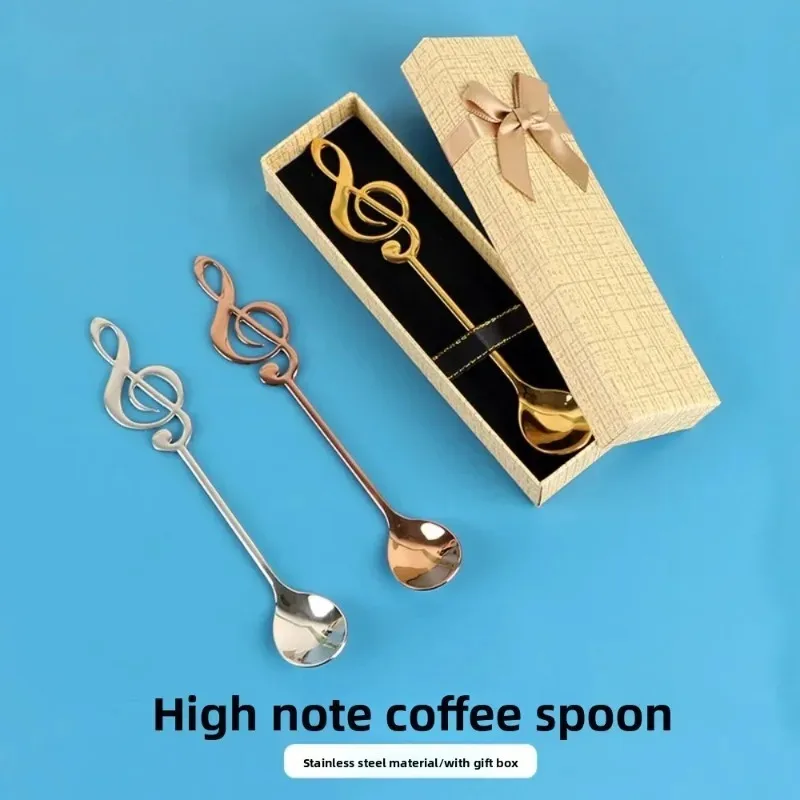 Musical Note Stainless Steel Teapoon Spoon Treble Clef Shape Mug Teaspoons Music Bar Ice Cream Creative Spoon Kitchen Tableware 
Musical Note Stainless Steel Teapoon Spoon Treble Clef Shape Mug Teaspoons Music Bar Ice Cream Creative Spoon Kitchen Tableware