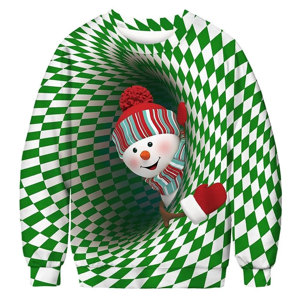 Christmas Snowman and Christmas Tree 3D Print Round Neck Men's Hoodie Cartoon Comic Anime Pattern Couple Christmas Day Clothing
Christmas Snowman and Christmas Tree 3D Print Round Neck Men's Hoodie Cartoon Comic Anime Pattern Couple Christmas Day Clothing