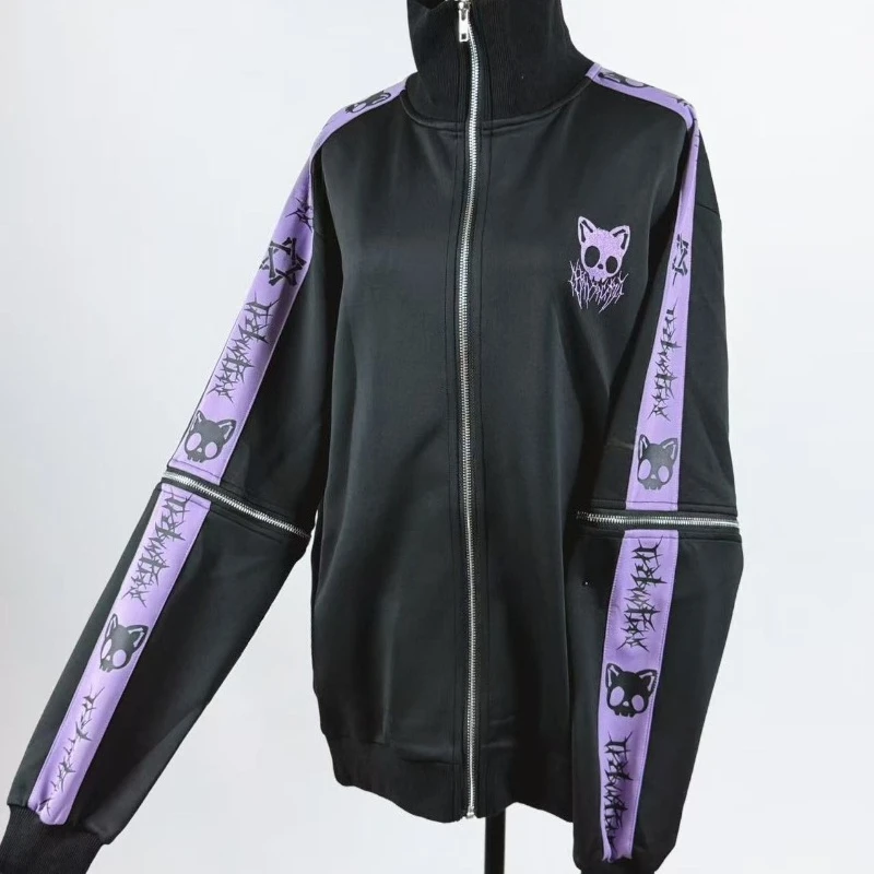 Японский панк Y2k Эстетические толстовки с капюшоном Пальто Женская куртка большого размера с принтом Топы Harajuku Готический повседневный толстовка на молнии в стиле гранж
Японский панк Y2k Эстетические толстовки с капюшоном Пальто Женская куртка большого размера с принтом Топы Harajuku Готический повседневный толстовка на молнии в стиле гранж