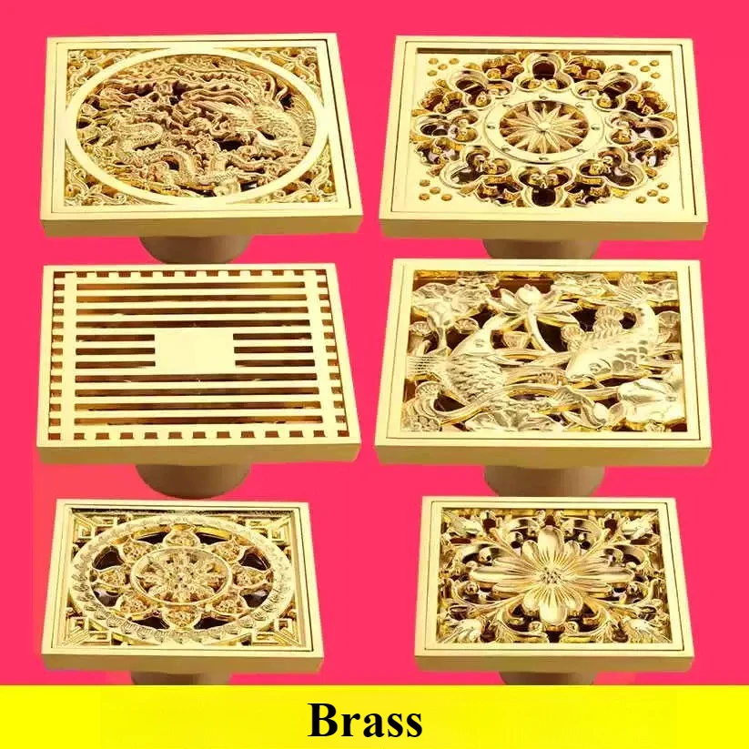 Golden Brass Carved Floor Drain Hair Catcher Drain Gang Thick Core Bathroom Sewer Shower Wash Passage Pipe Port Hardware
Golden Brass Carved Floor Drain Hair Catcher Drain Gang Thick Core Bathroom Sewer Shower Wash Passage Pipe Port Hardware