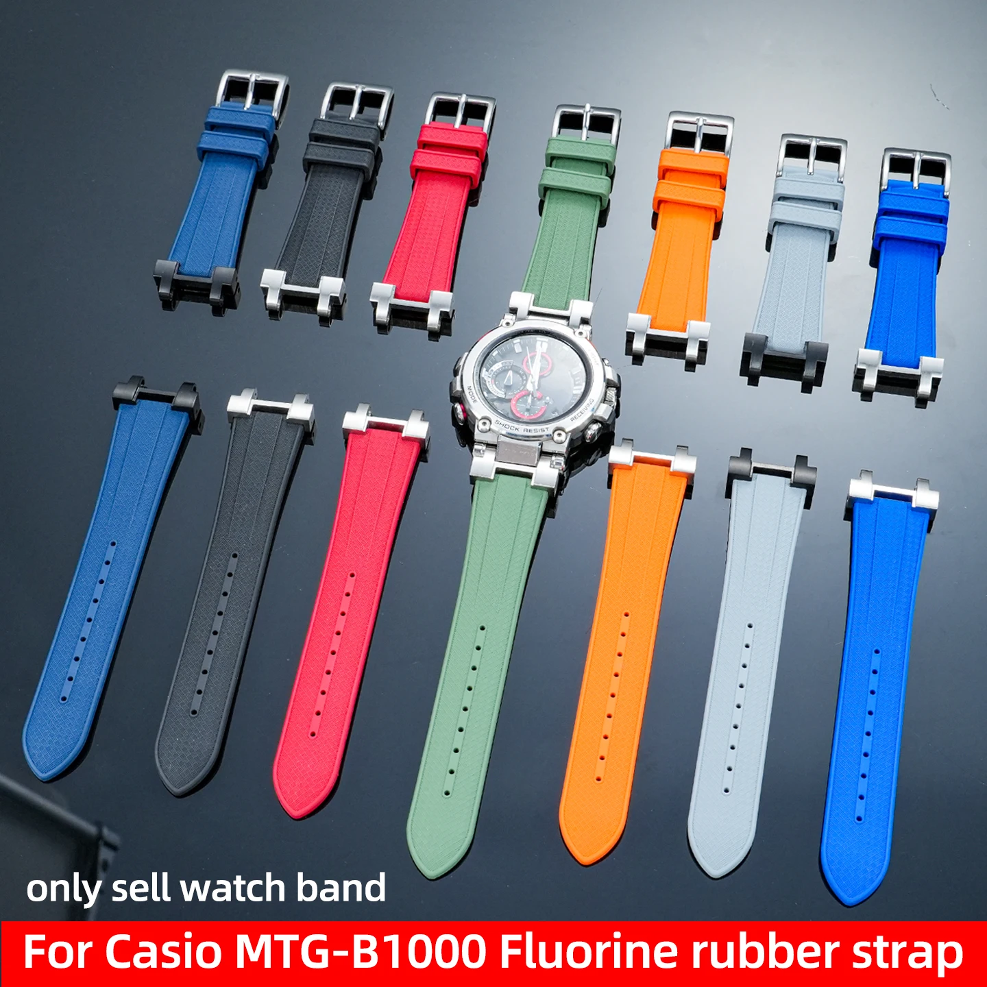 For Casio G-SHOCK MTG-B1000 Modified Fluorine rubber watch strap mtg b1000 men sports Waterproof FKM Watchband wrist Bracelet
For Casio G-SHOCK MTG-B1000 Modified Fluorine rubber watch strap mtg b1000 men sports Waterproof FKM Watchband wrist Bracelet