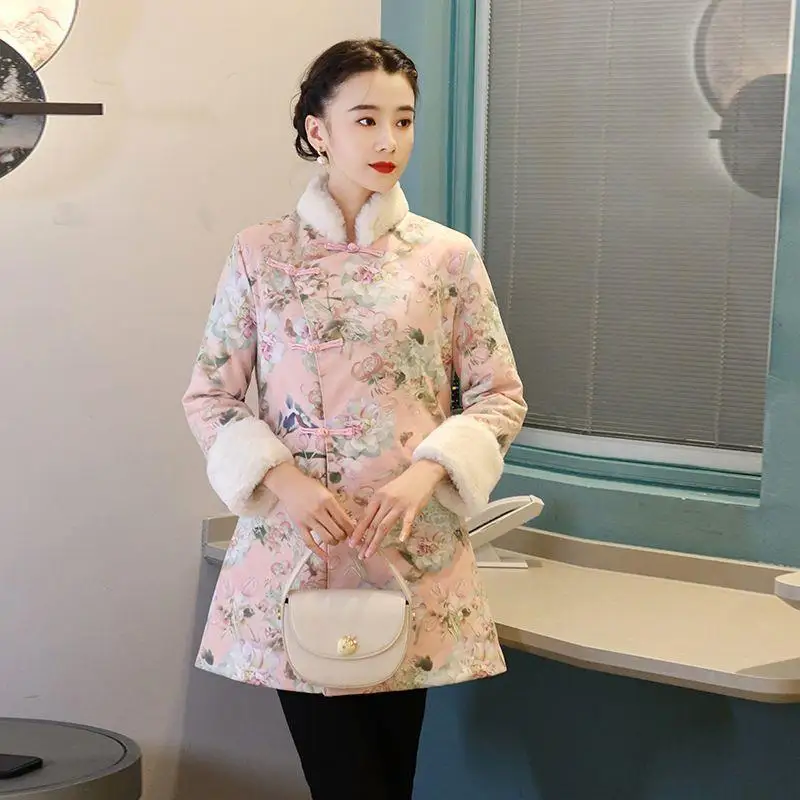 Осень-зима, новое хлопковое стеганое пальто Sle Long Sve, китайская традиционная новогодняя женская одежда, размер для взрослых
Осень-зима, новое хлопковое стеганое пальто Sle Long Sve, китайская традиционная новогодняя женская одежда, размер для взрослых