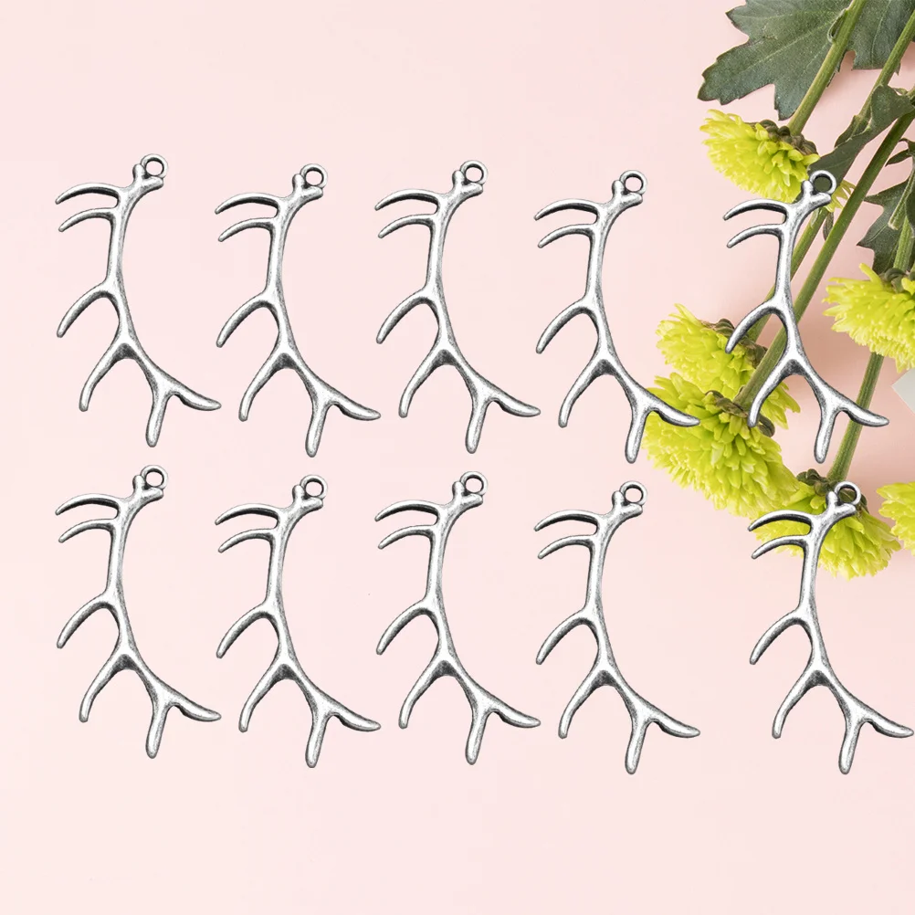 10Pcs Deer Horn Alloy Pendant Charms DIY Jewelry Making Necklace Bracelet Bright Silver Simple Stylish Alloy Pendant Charm
10Pcs Deer Horn Alloy Pendant Charms DIY Jewelry Making Necklace Bracelet Bright Silver Simple Stylish Alloy Pendant Charm