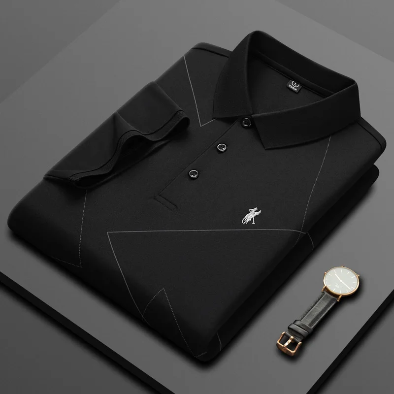 Solid Color Polo Shirt Men's Short Sleeve 2024 Summer New Breathable Light Business Fashion Simple Casual T-shirt
Solid Color Polo Shirt Men's Short Sleeve 2024 Summer New Breathable Light Business Fashion Simple Casual T-shirt
